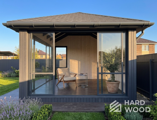 Уличная беседка деревянная №100 - фото 2310